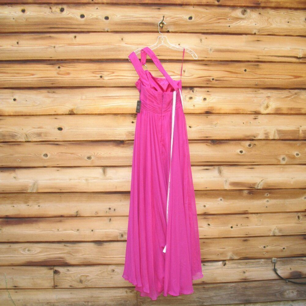 MAC DUGGAL 55820 Strappy One Shoulder A Line Gown - Picture 9 of 14